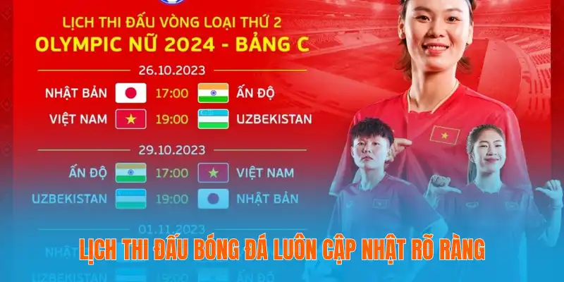 Lịch thi đấu bóng đá – Tỷ Lệ Biến Động Theo Từng Trận 1 Lịch thi đấu bóng đá luôn cập nhật rõ ràng